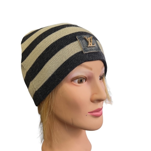 UPCYCLE Charcoal LV Beenie - Picture 3 of 6